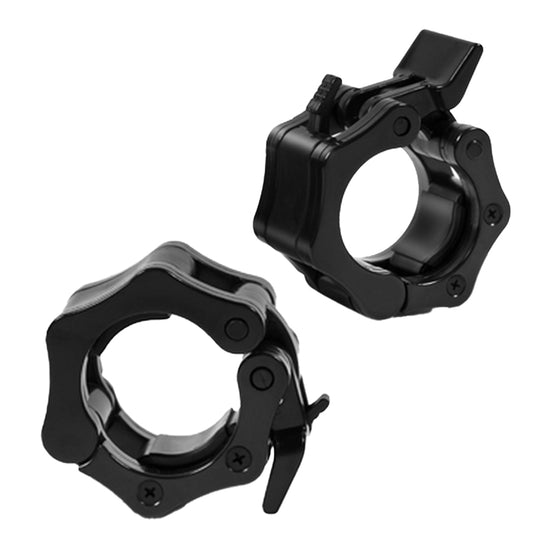 Olympic Barbell Collars – Heavy-Duty 2" Locking Clips with Quick Release & No-Slip Grip for Gym or Home Use
