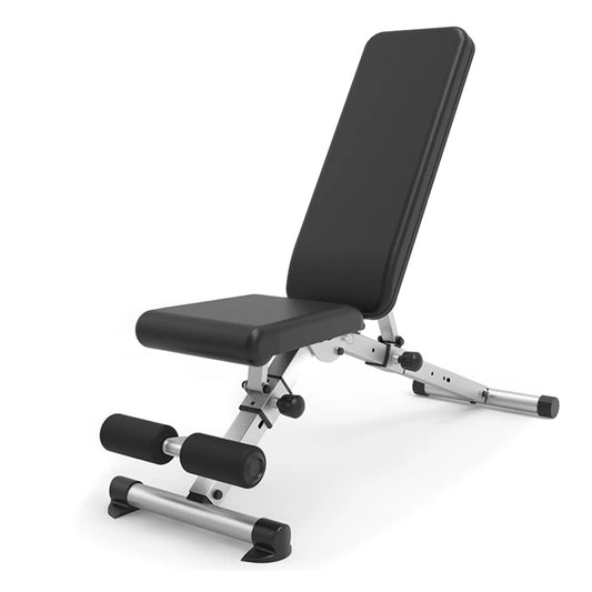Adjustable Weight Bench – 250kg Capacity, 6 Backrest & 3 Seat Positions – Compact, Commercial-Grade Full-Body Trainer