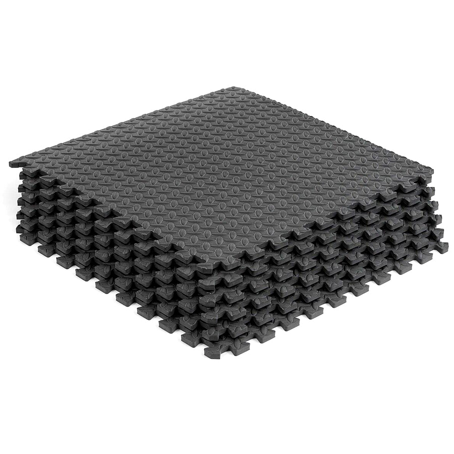 Interlocking Puzzle Exercise Mat – 10mm EVA Foam Tiles, Shock-Absorbing & Non-Slip – Waterproof Home Gym Floor Protection