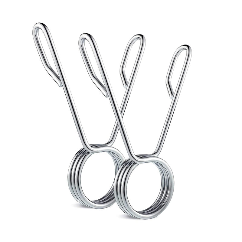 Olympic 2" Spring Collars – Chrome Barbell Clips for 50mm Sleeves, Secure Hold for Strength Training