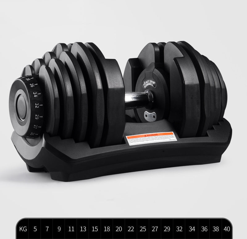 40kg Adjustable Dumbbell 17-in-1 – Quick Dial Weights for Home Gym – Non-Slip Handle – Full Body Strength Training