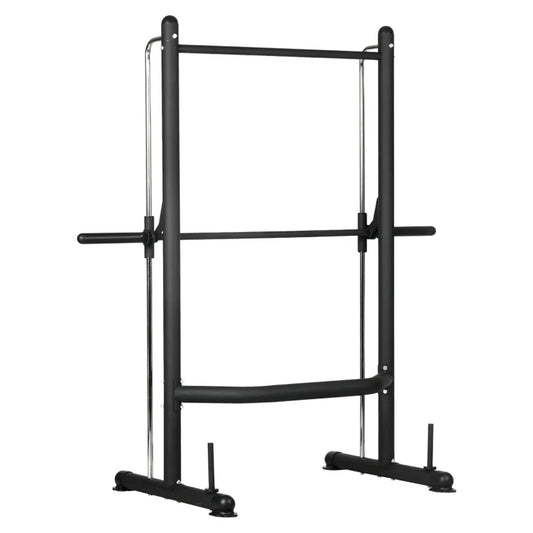 Premium Smith Machine Squat Rack – Pull-Up Bar, Adjustable Height – 550lb Capacity Strength Station for Home Gym