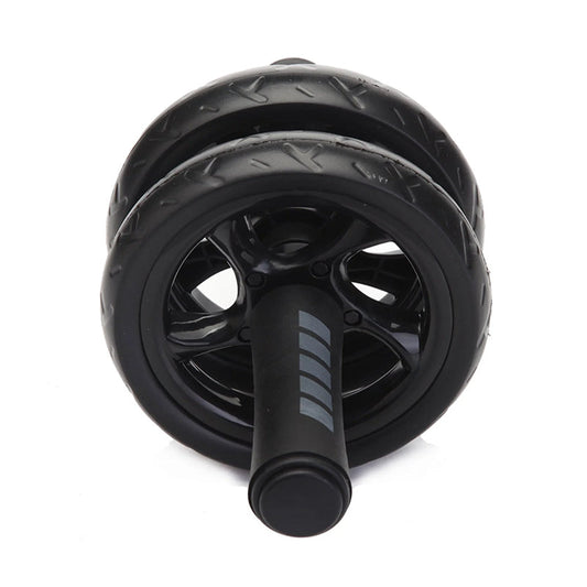 Double-Wheel Ab Roller with Rebound Design – Silent Non-Slip Wheels, Adjustable Band & Knee Pad – Core Trainer for Home Workouts