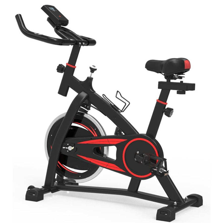 Magnetic Exercise Bike – Silent Belt Drive, 8kg Flywheel, LCD Display – Adjustable Resistance & Seat – Home Cardio Trainer
