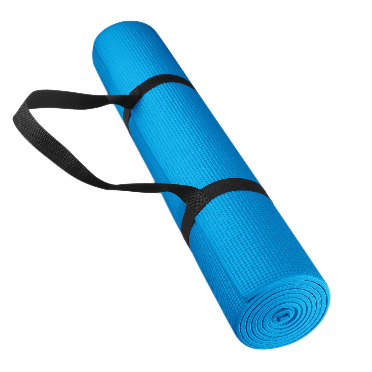 15mm Extra-Thick Yoga Mat with Strap – Non-Slip NBR Foam for Yoga, Pilates & Floor Exercises – Joint-Friendly & Eco-Friendly