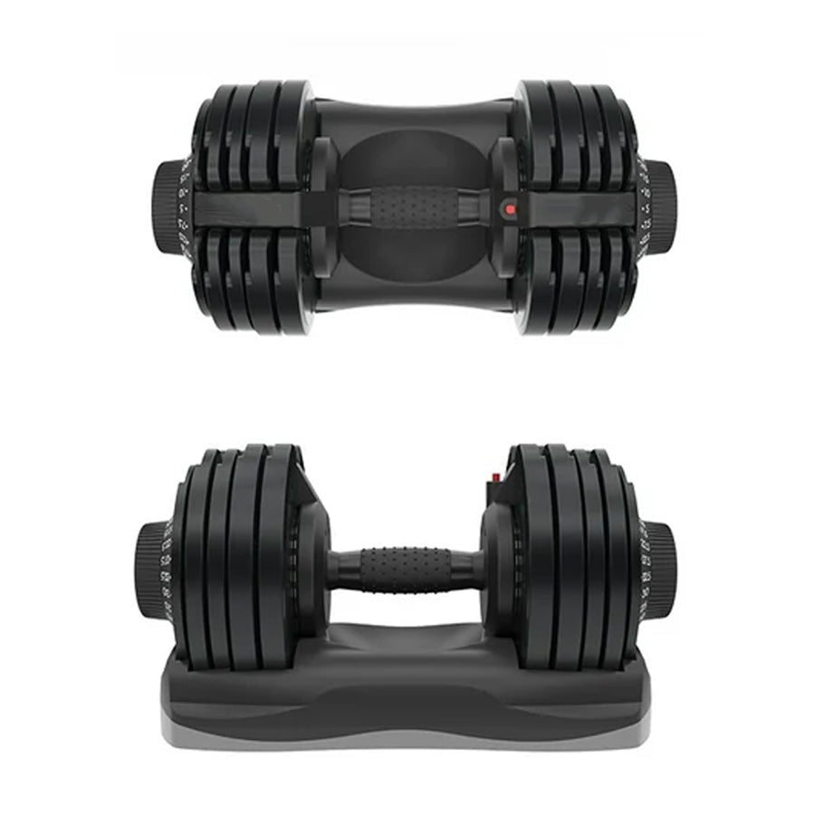 32.5kg Adjustable Dumbbell – 12-in-1 | Quick Select Free Weight from 5kg to 32.5kg | Single Dumbbell with Dial System for Home Gym Strength & Full-Body Training