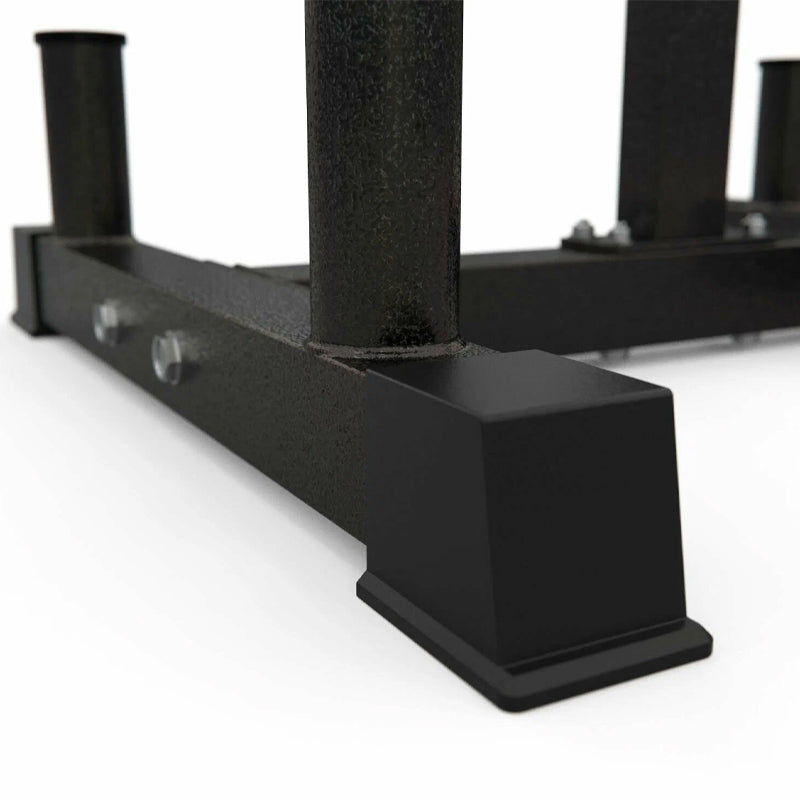 3-Tier Olympic Weight Plate Tree & Barbell Rack – Heavy-Duty Steel, 200kg Capacity – Compact, Scratch-Resistant Home Gym Stand