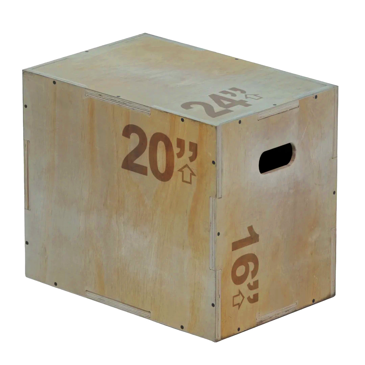3-in-1 Wooden Plyo Box – Versatile Heights for Box Jumps, Step-Ups & Core Workouts – Non-Slip, High-Capacity Design
