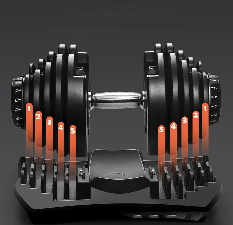 40kg Adjustable Dumbbell 17-in-1 – Quick Dial Weights for Home Gym – Non-Slip Handle – Full Body Strength Training