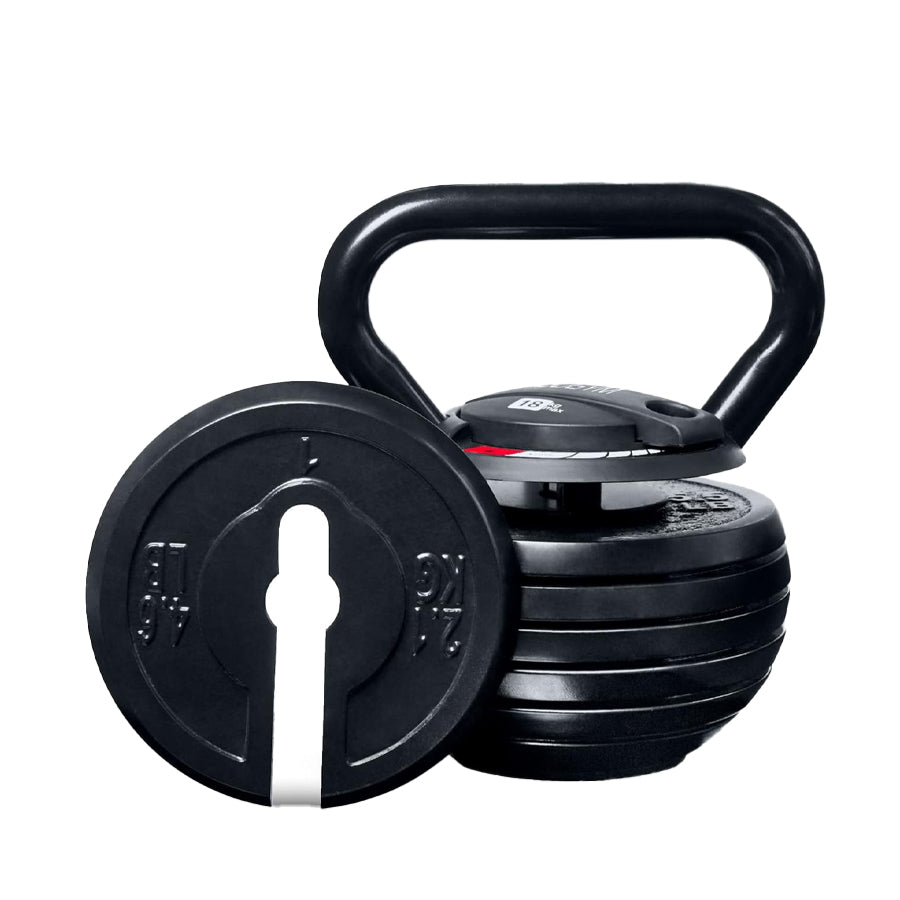 7-in-1 Adjustable Kettlebell (3.4kg–18kg) – Quick-Change Cast Iron Weight for Full-Body Workouts – Space-Saving Home Gym Essential