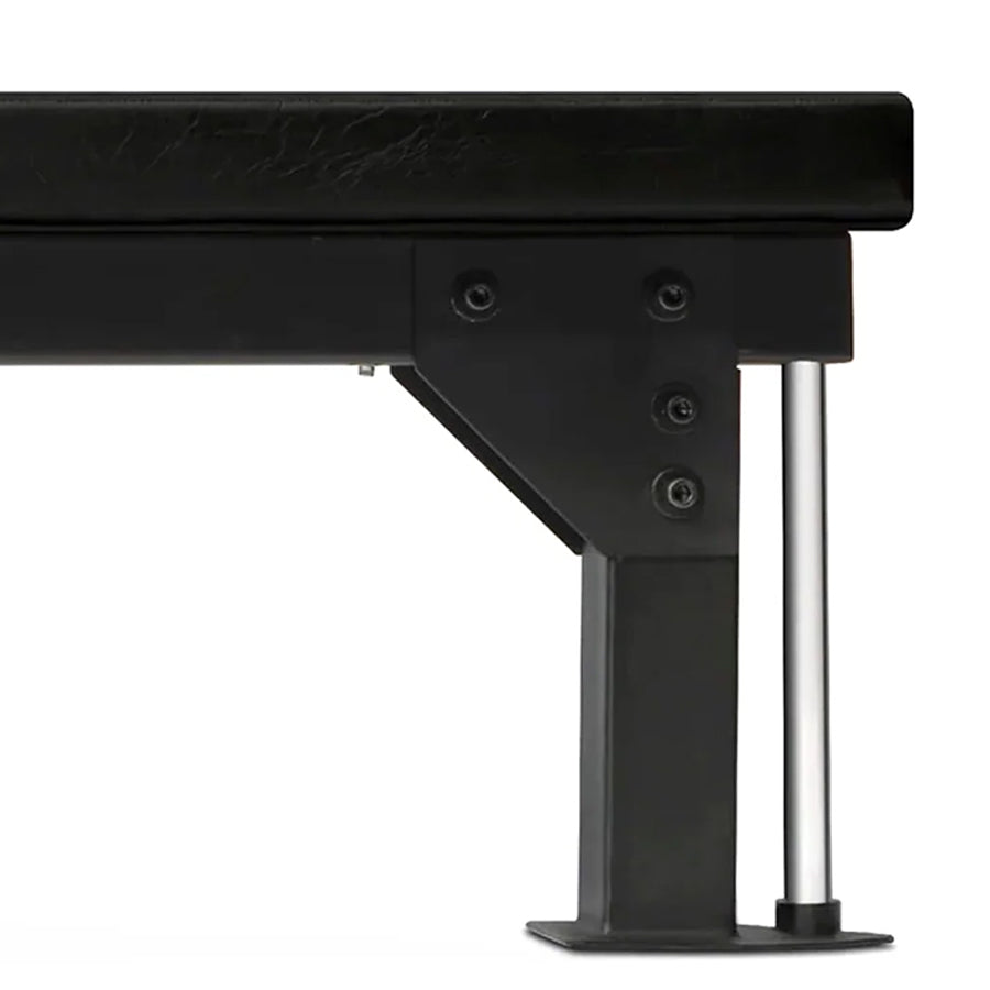 Commercial Flat Weight Bench – 300kg Capacity Solid Steel Fitness Bench | Heavy-Duty Padded Upper Body Training Bench with Rear Wheels for Home & Gym Press Workouts