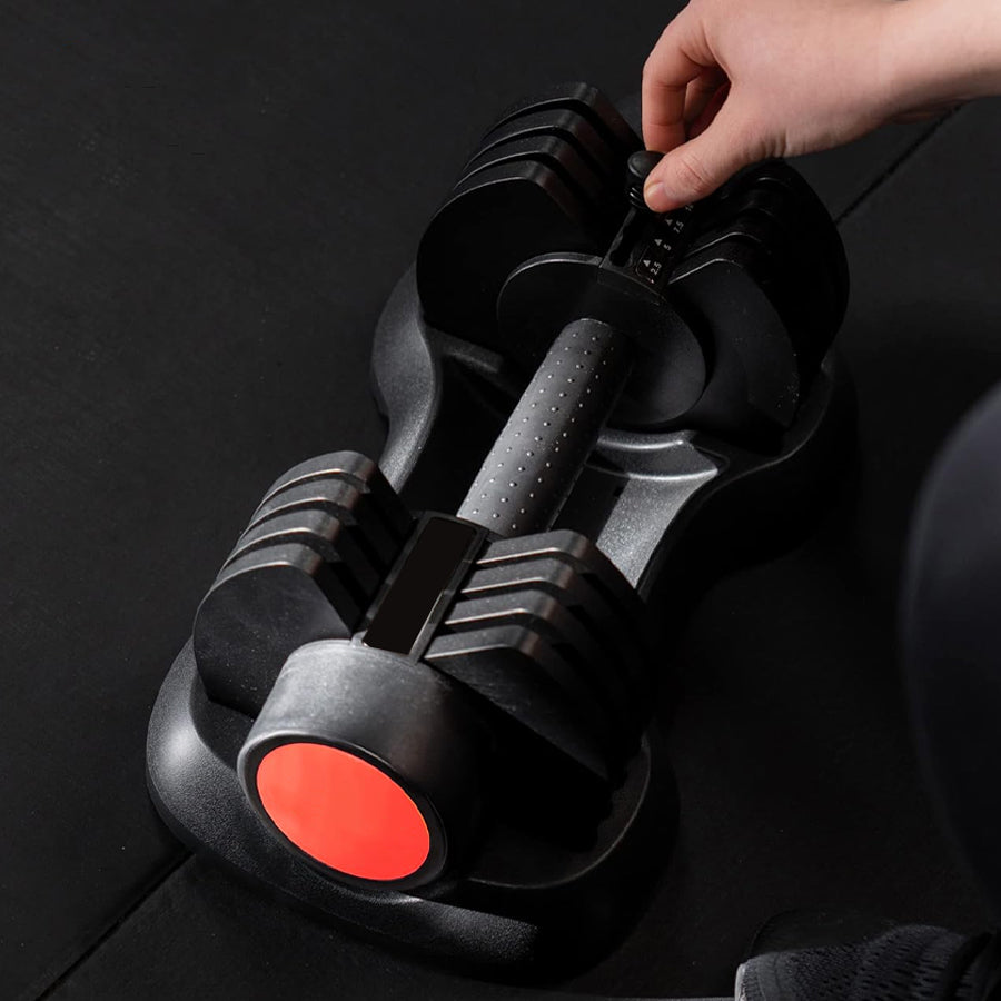12.5kg Adjustable Dumbbell – 5-in-1 Weight Set | Quick Dial Adjustable from 2.5kg to 12.5kg | Compact Dumbbell with Safety Lock for Home Gym & Full-Body Training