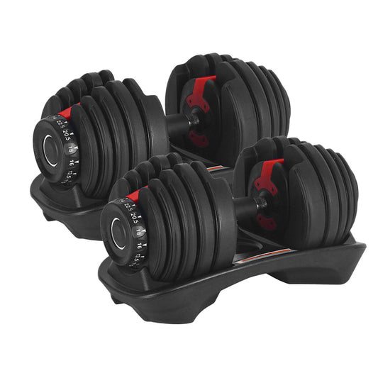 15-in-1 Adjustable Dumbbell 24kg – Quick Dial Weights for Home Gym – 2.5kg–24kg – Non-Slip Handle for Full Body Training