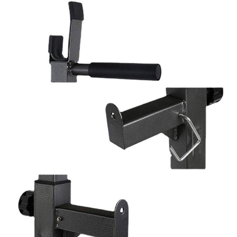 Half Squat Rack – Adjustable Barbell Stand with Dip Station & Spotters – 200kg Steel Frame for Home Gym Strength Training