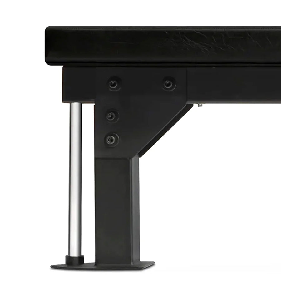 Commercial Flat Weight Bench – 300kg Capacity Solid Steel Fitness Bench | Heavy-Duty Padded Upper Body Training Bench with Rear Wheels for Home & Gym Press Workouts