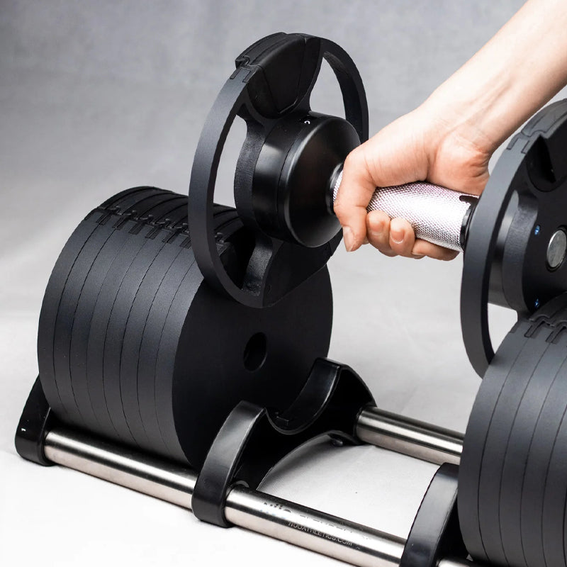 ROBURFLEX Adjustable Dumbbells 2kg–45kg – Quick Dial Weight System for Home Gym – Anti-Slip Handles + Storage