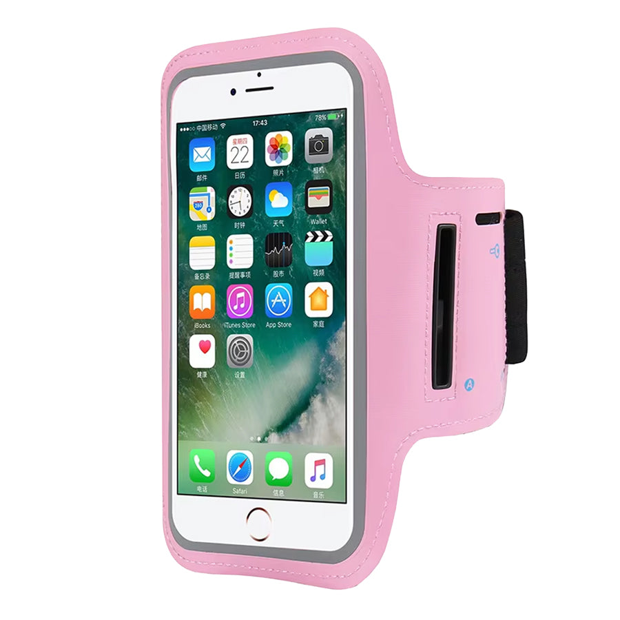 Sports Armband Phone Holder – Sweat-Resistant, Touchscreen Sleeve with Card Slot – Adjustable Fit for iPhone & Samsung