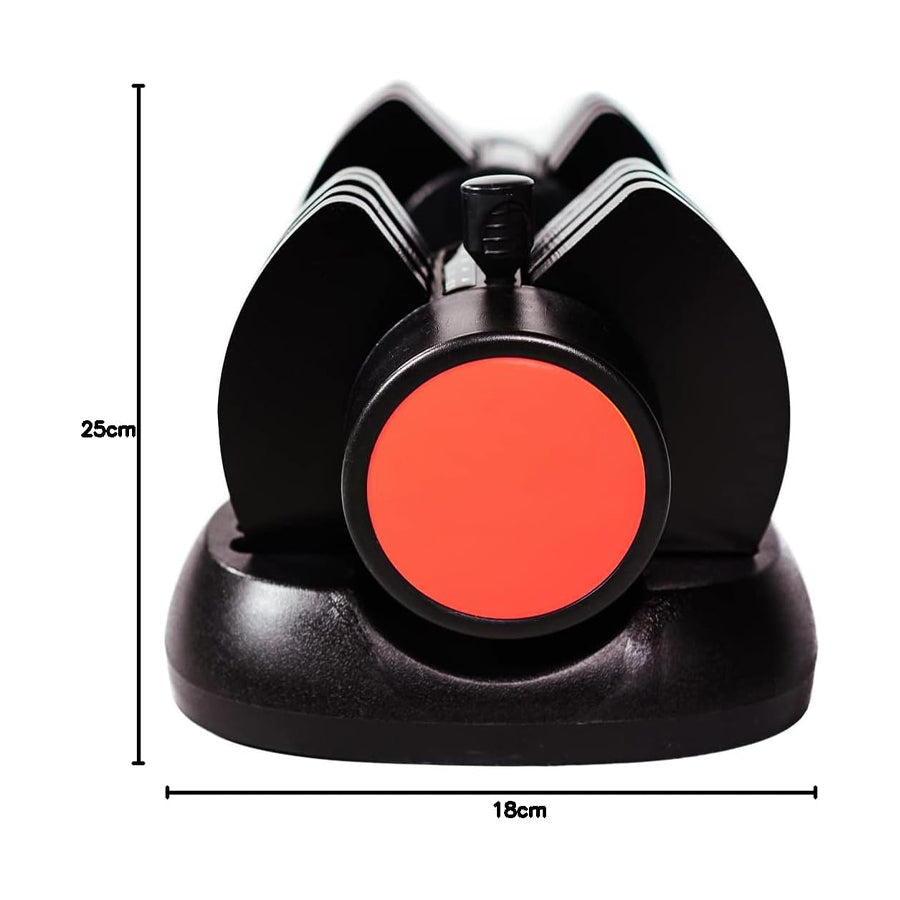 12.5kg Adjustable Dumbbell – 5-in-1 Weight Set | Quick Dial Adjustable from 2.5kg to 12.5kg | Compact Dumbbell with Safety Lock for Home Gym & Full-Body Training