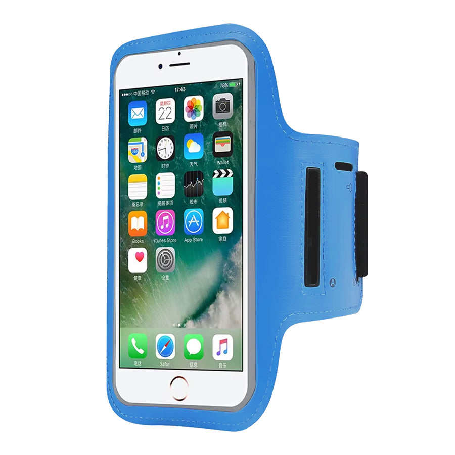 Sports Armband Phone Holder – Sweat-Resistant, Touchscreen Sleeve with Card Slot – Adjustable Fit for iPhone & Samsung