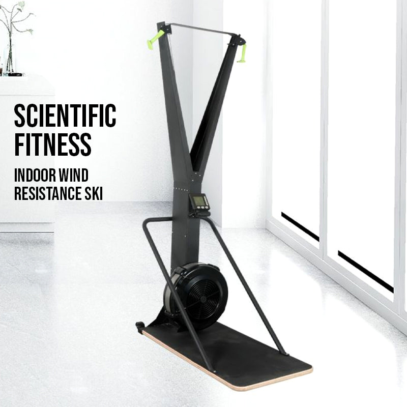 Ski Exercise Machine – Nordic Ski Simulator with LED Monitor – Full-Body, Low-Impact Trainer with Adjustable Resistance