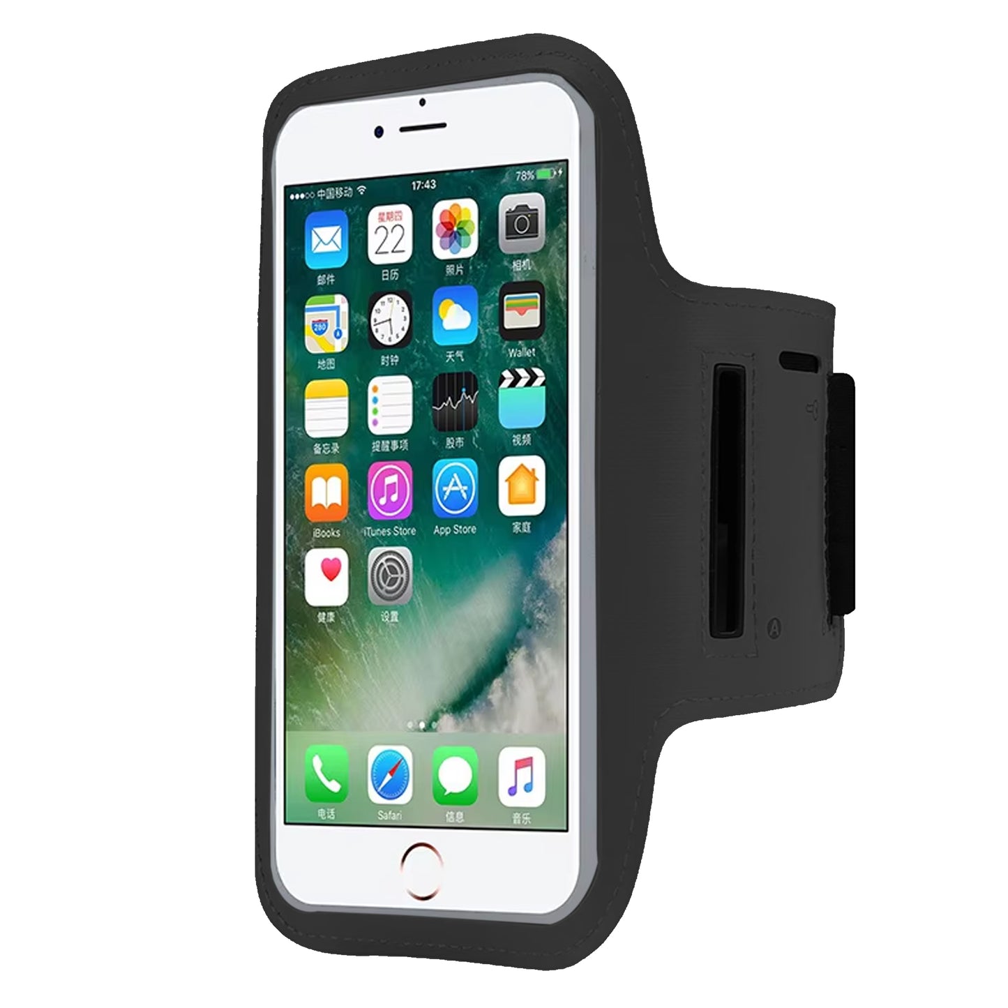 Sports Armband Phone Holder – Sweat-Resistant, Touchscreen Sleeve with Card Slot – Adjustable Fit for iPhone & Samsung