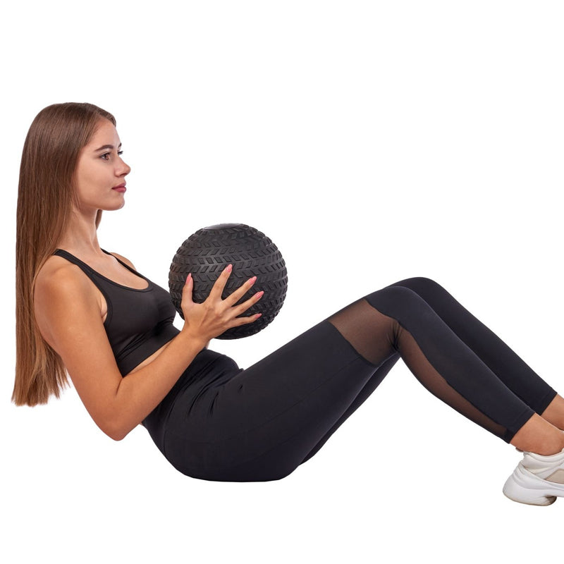 Treaded Slam Balls – Heavy-Duty, No-Bounce Rubber for Power, Core & Cardio – Textured Grip Medicine Balls in Multiple Weights