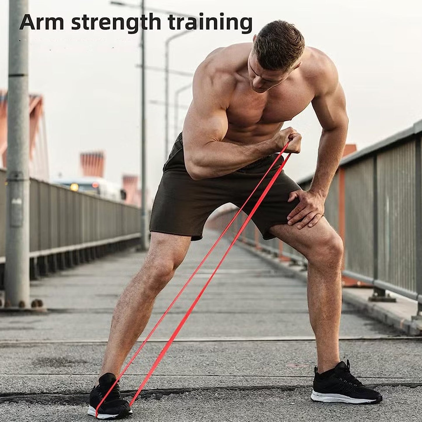 Resistance Bands Set – 5-Level Pull-Up & Strength Training Kit with Light to Extra-Heavy Latex Bands