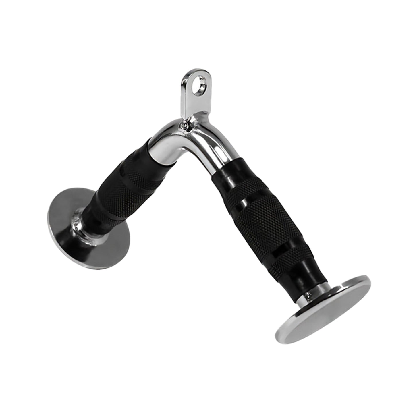 Cable Machine Attachments for Home Gym | Tricep Rope, V Bar, Curl & Lat Pull Down Bars | Heavy Duty Steel Grips with Carabiner Clips for Multi Gym Training