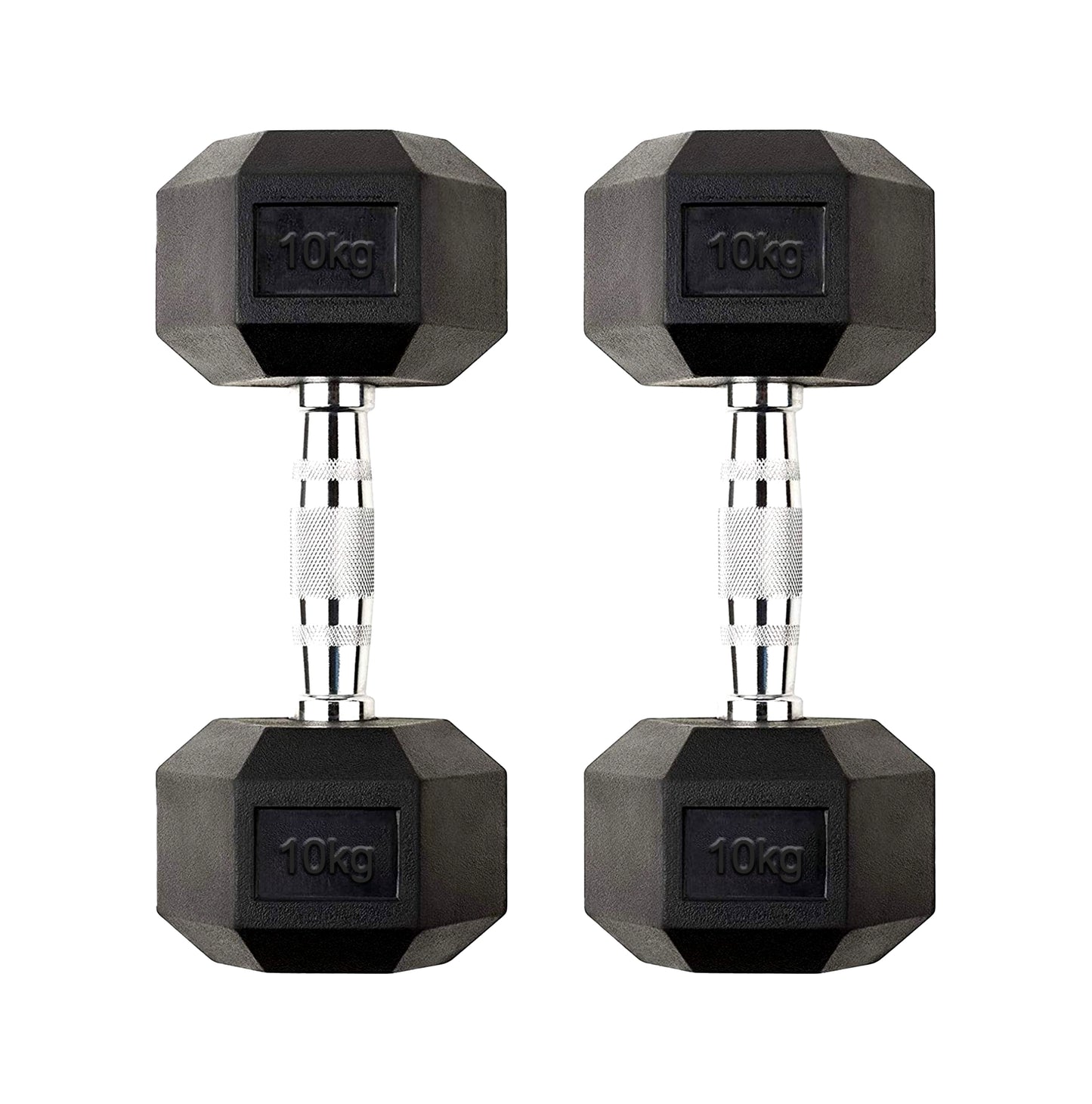Premium Hex Dumbbells – Rubber Coated Free Weights with Anti-Roll Design, Professional-Grade for Strength Training in Home Gym Setups
