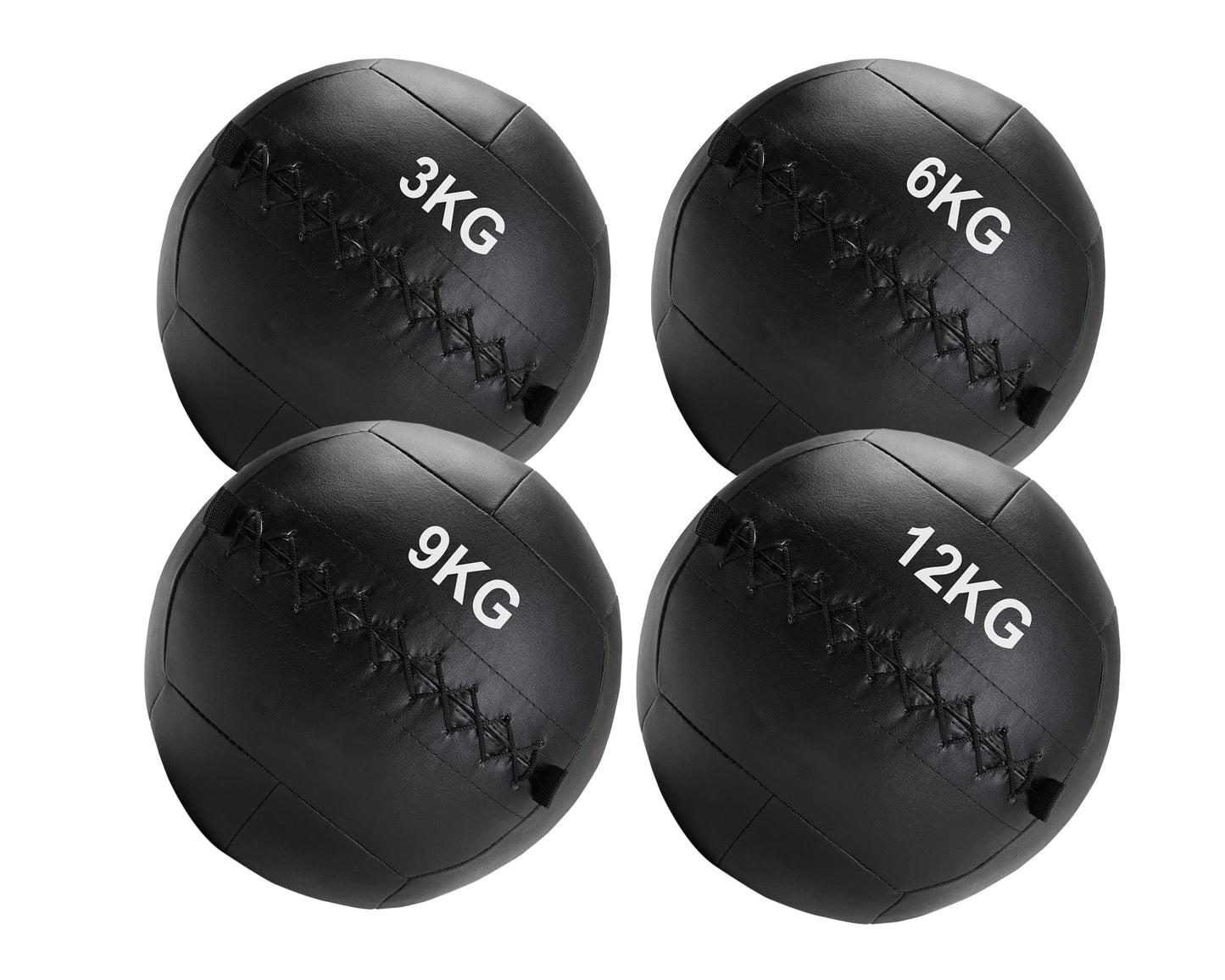 Premium Wall Balls (3kg–12kg) – Double-Stitched Medicine Balls with Textured Grip – Durable PVC for CrossFit, HIIT & Core Training
