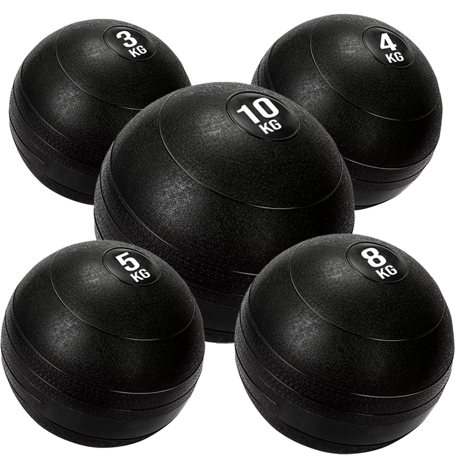 Heavy-Duty Slam Balls (3kg–25kg) – No-Bounce Rubber Medicine Balls with Textured Grip – Core Strength Training Equipment