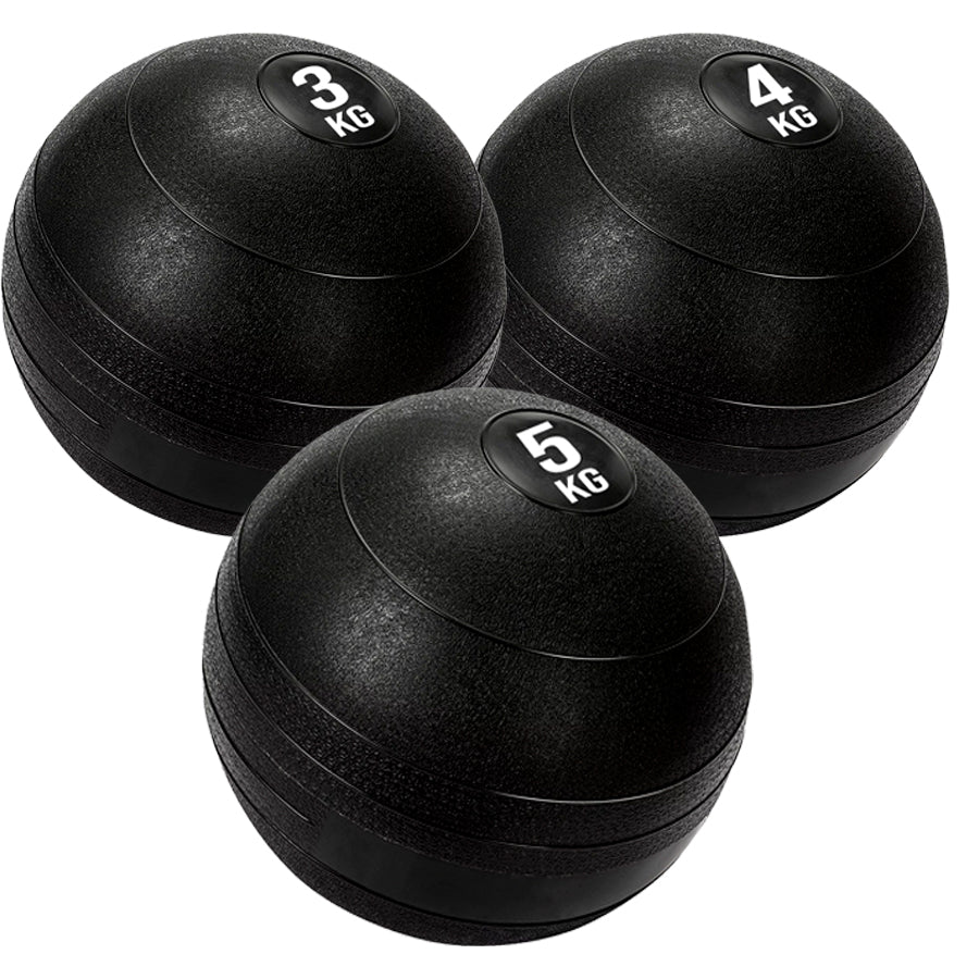 Heavy-Duty Slam Balls (3kg–25kg) – No-Bounce Rubber Medicine Balls with Textured Grip – Core Strength Training Equipment