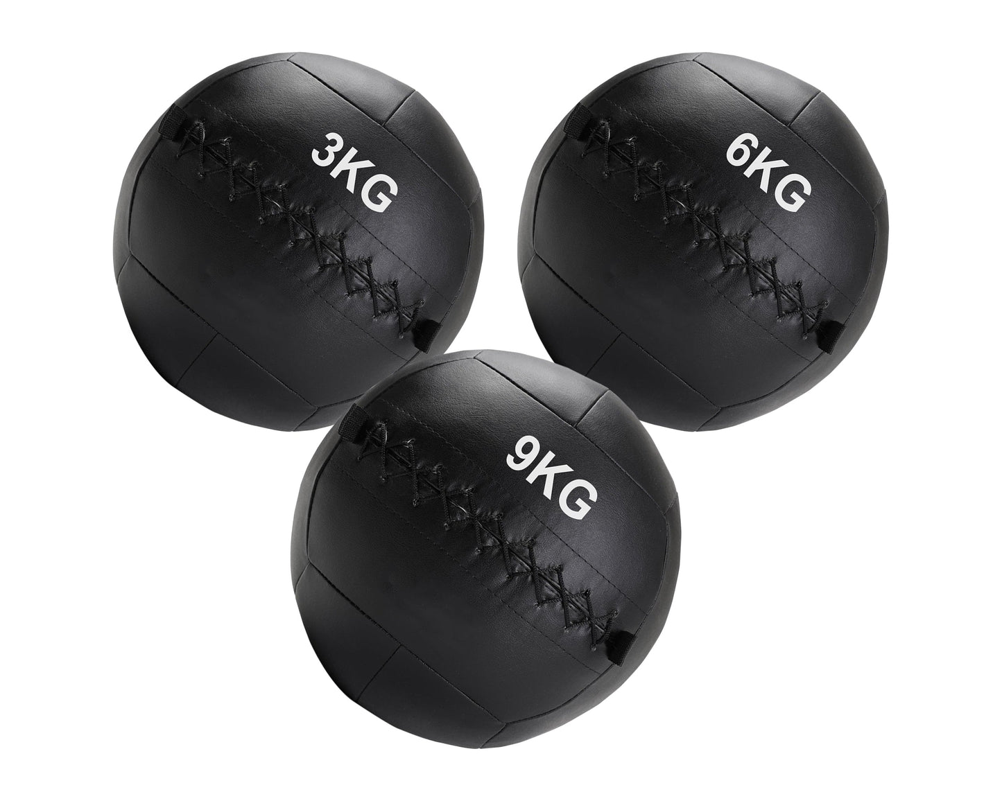 Premium Wall Balls (3kg–12kg) – Double-Stitched Medicine Balls with Textured Grip – Durable PVC for CrossFit, HIIT & Core Training