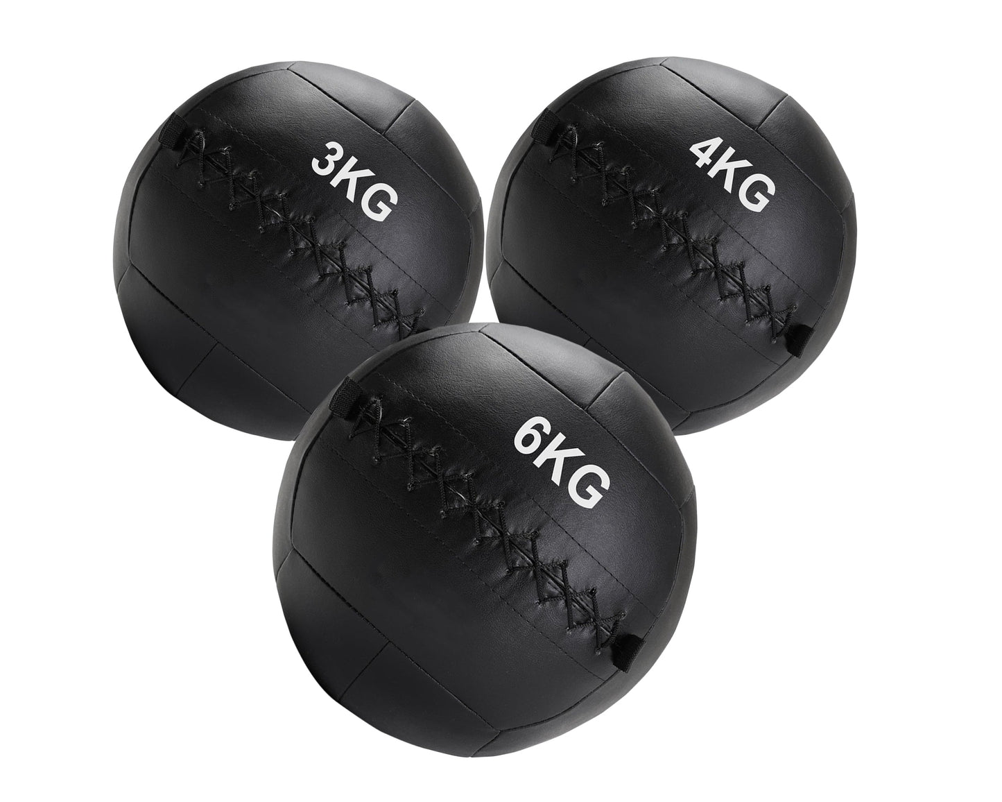 Premium Wall Balls (3kg–12kg) – Double-Stitched Medicine Balls with Textured Grip – Durable PVC for CrossFit, HIIT & Core Training