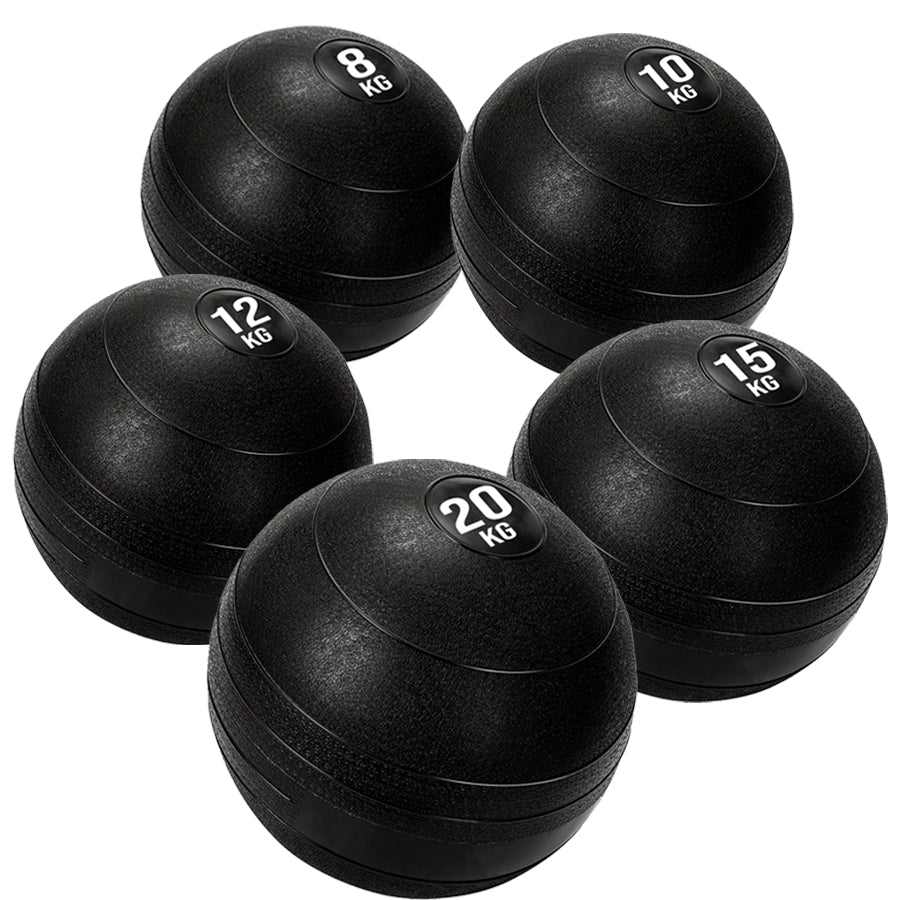 Heavy-Duty Slam Balls (3kg–25kg) – No-Bounce Rubber Medicine Balls with Textured Grip – Core Strength Training Equipment