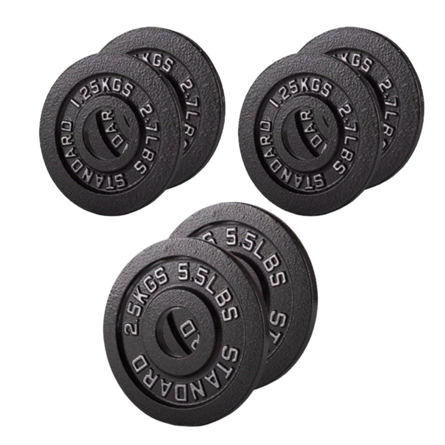 Cast Iron Weight Plates – Strength Training Discs for Home & Gym – Multiple Sizes – Fits Barbells & Dumbbells – Professional Grade