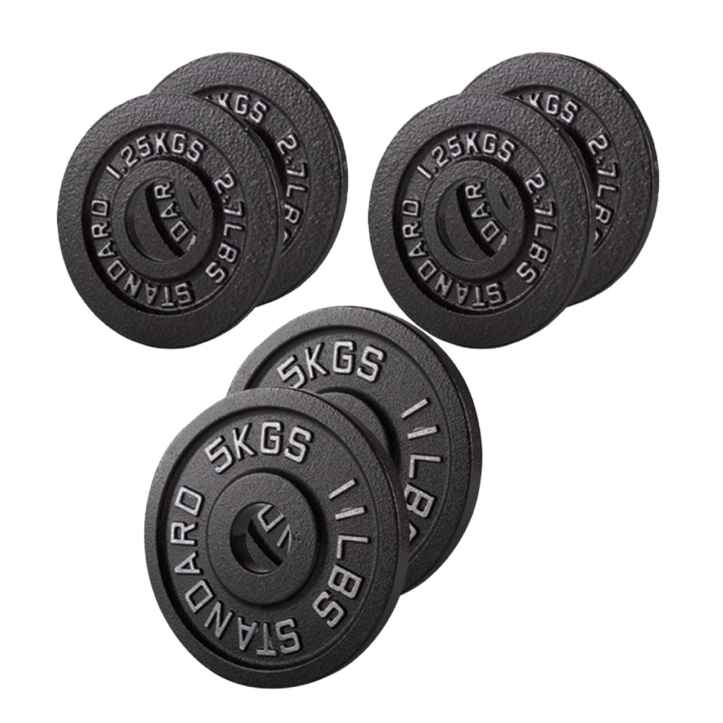 Cast Iron Weight Plates – Strength Training Discs for Home & Gym – Multiple Sizes – Fits Barbells & Dumbbells – Professional Grade