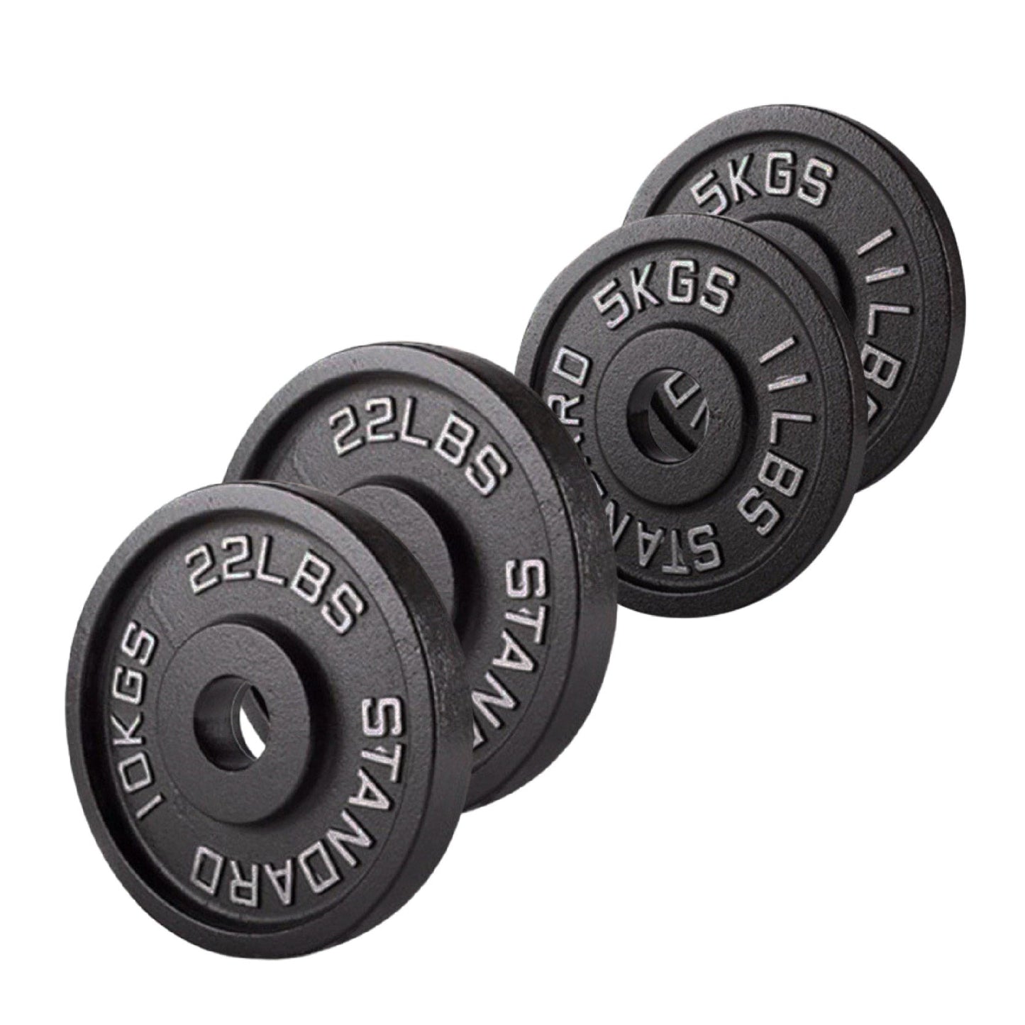 Cast Iron Weight Plates – Strength Training Discs for Home & Gym – Multiple Sizes – Fits Barbells & Dumbbells – Professional Grade
