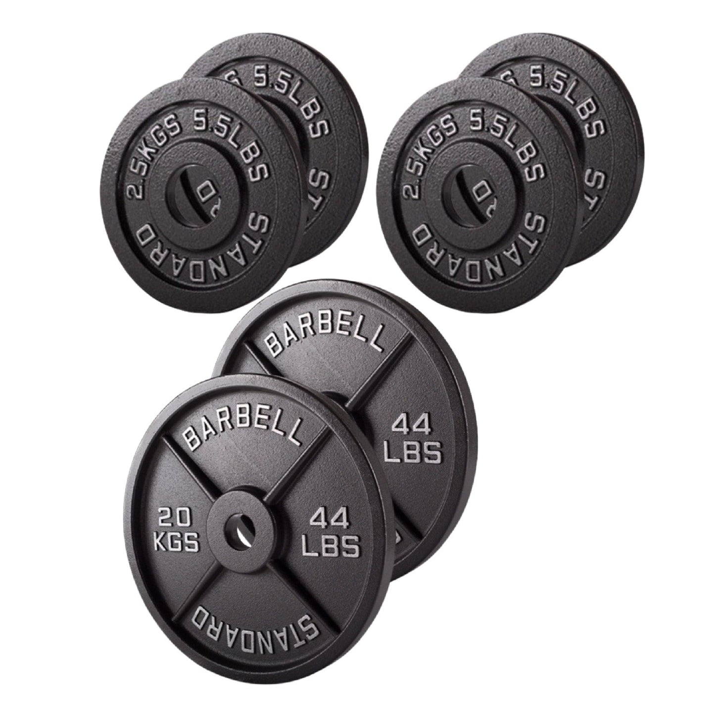 Cast Iron Weight Plates – Strength Training Discs for Home & Gym – Multiple Sizes – Fits Barbells & Dumbbells – Professional Grade