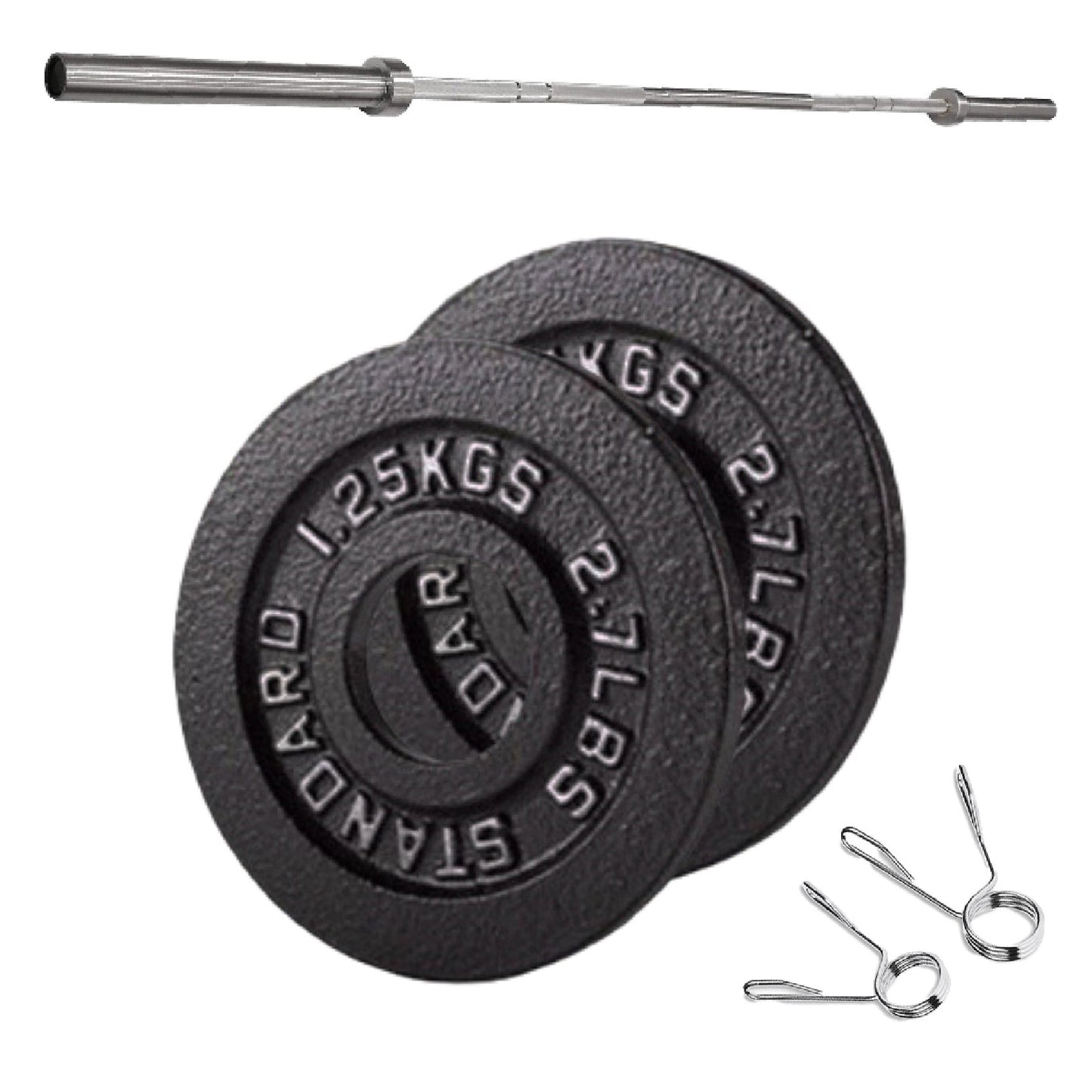 Cast Iron Weight Plates – Strength Training Discs for Home & Gym – Multiple Sizes – Fits Barbells & Dumbbells – Professional Grade