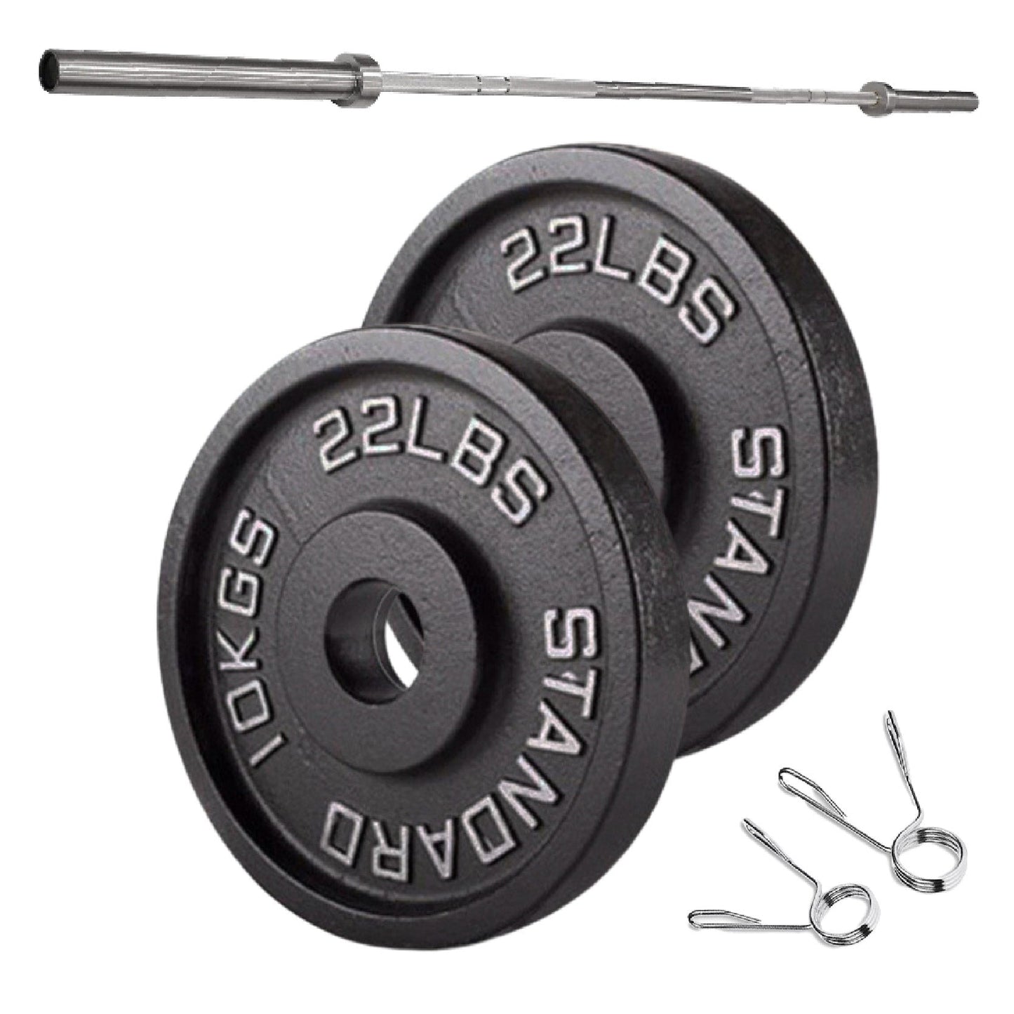 Cast Iron Weight Plates – Strength Training Discs for Home & Gym – Multiple Sizes – Fits Barbells & Dumbbells – Professional Grade