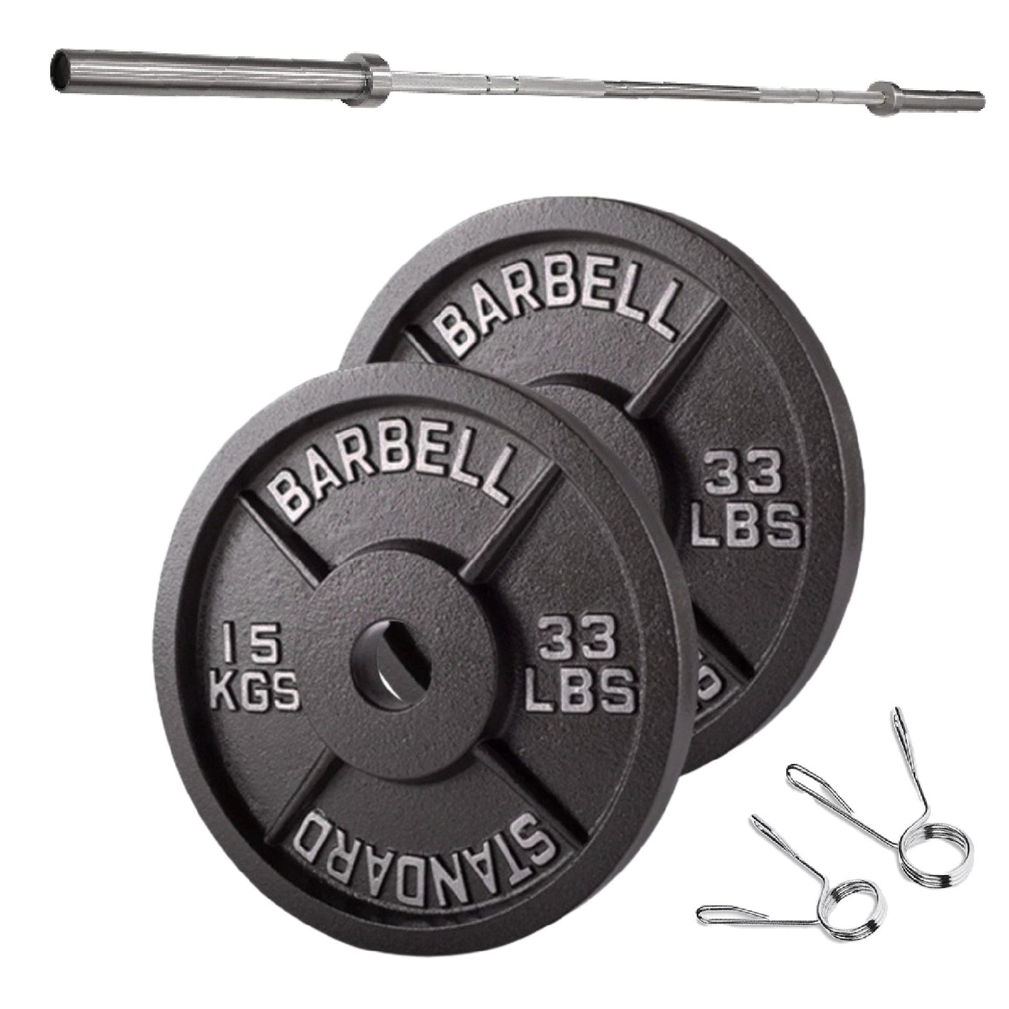 Cast Iron Weight Plates – Strength Training Discs for Home & Gym – Multiple Sizes – Fits Barbells & Dumbbells – Professional Grade