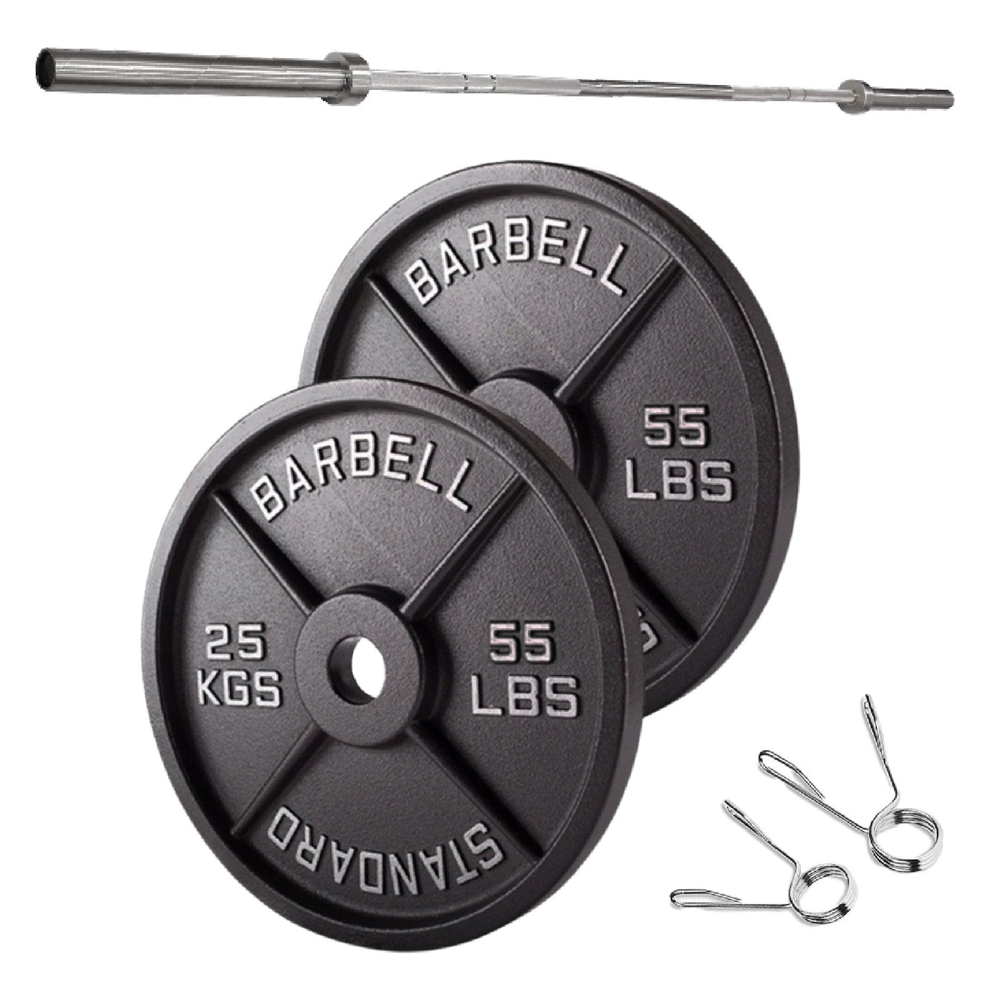 Cast Iron Weight Plates – Strength Training Discs for Home & Gym – Multiple Sizes – Fits Barbells & Dumbbells – Professional Grade