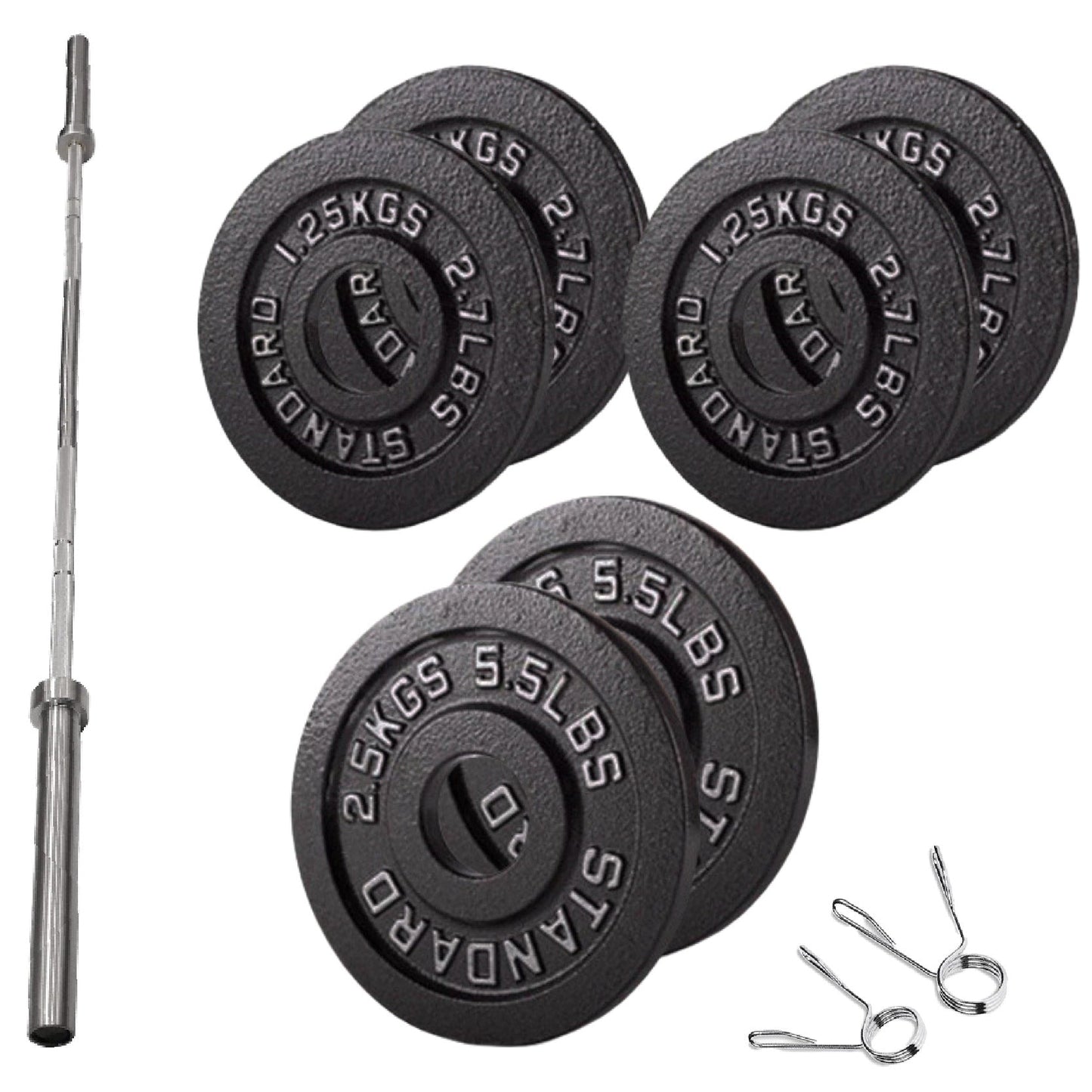 Cast Iron Weight Plates – Strength Training Discs for Home & Gym – Multiple Sizes – Fits Barbells & Dumbbells – Professional Grade