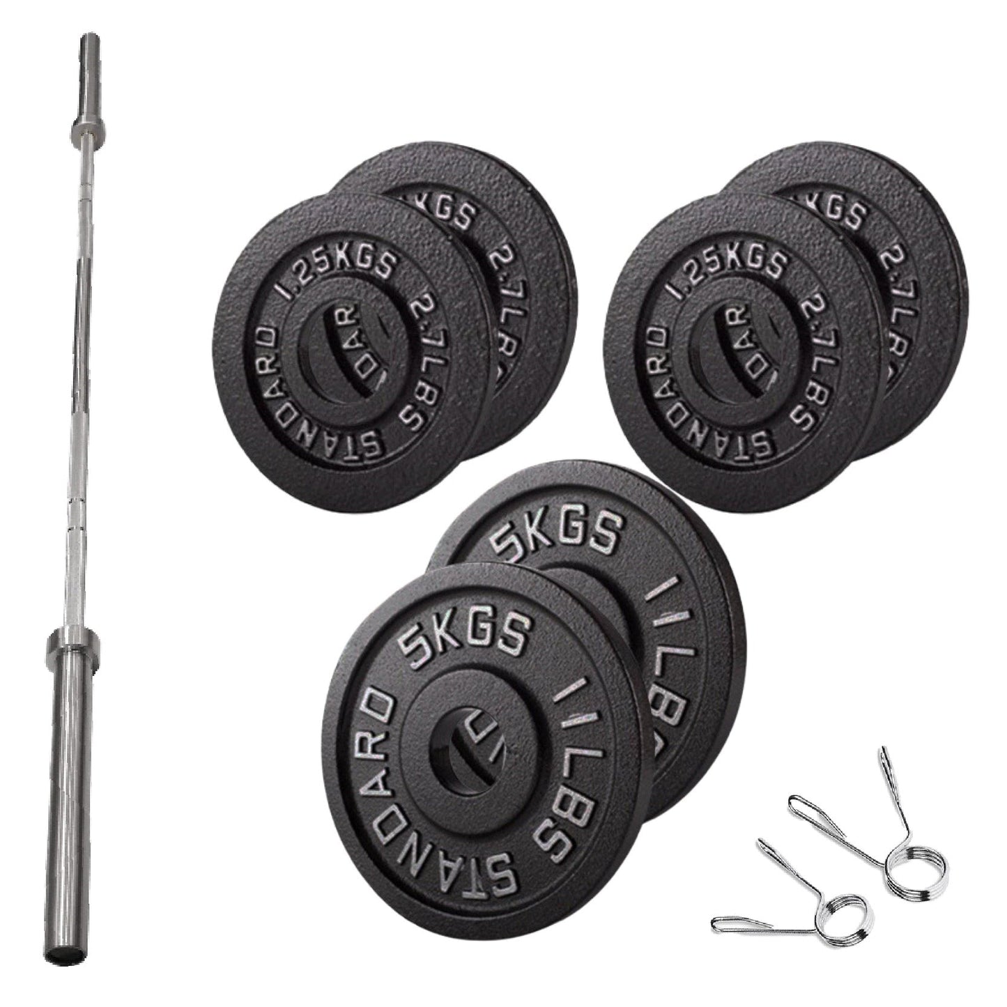 Cast Iron Weight Plates – Strength Training Discs for Home & Gym – Multiple Sizes – Fits Barbells & Dumbbells – Professional Grade