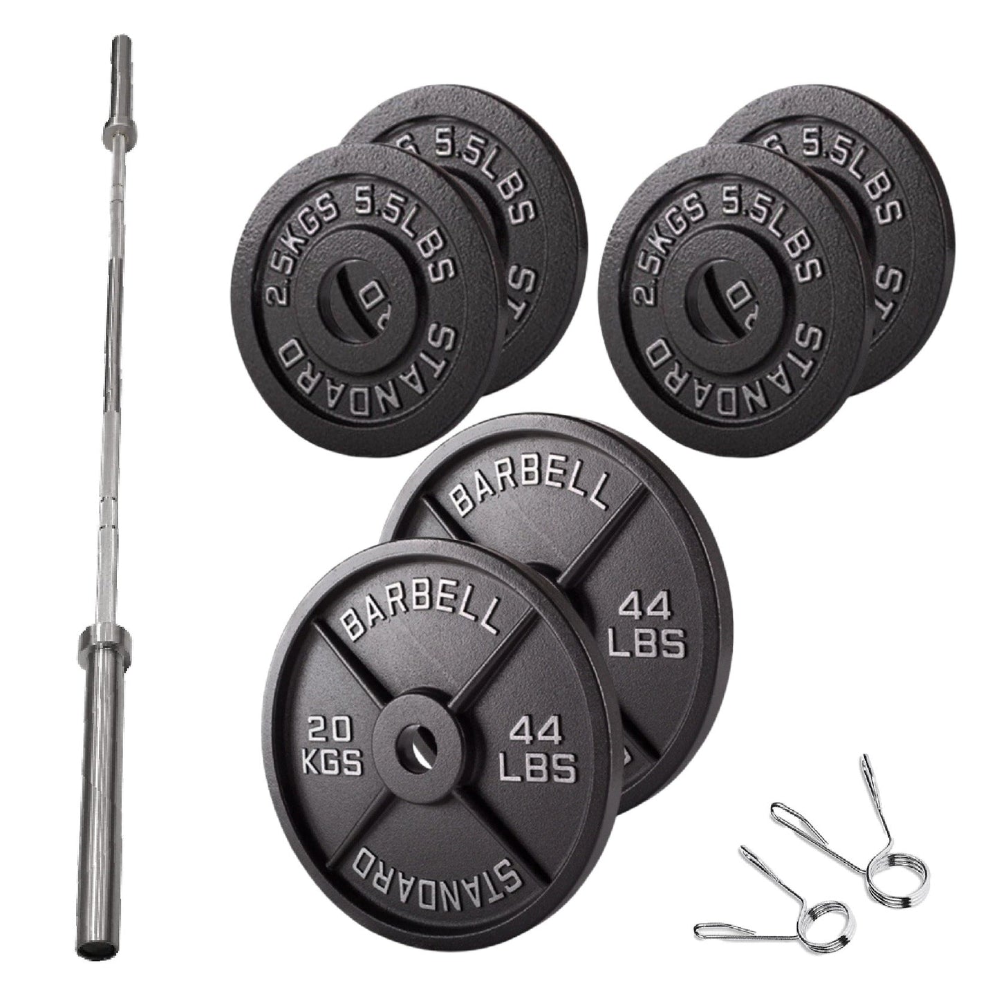Cast Iron Weight Plates – Strength Training Discs for Home & Gym – Multiple Sizes – Fits Barbells & Dumbbells – Professional Grade