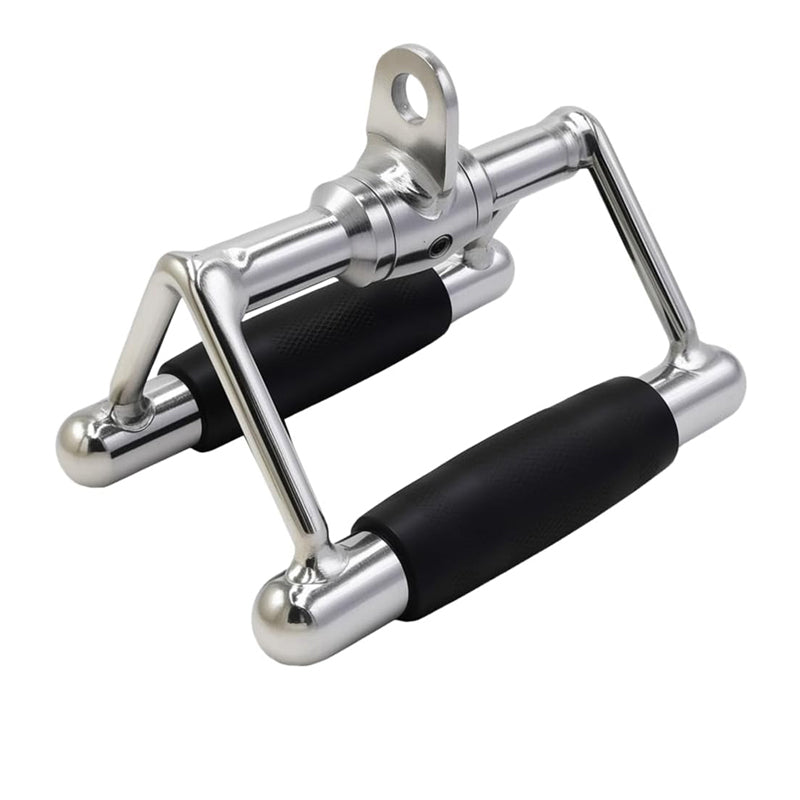 Cable Machine Attachments for Home Gym | Tricep Rope, V Bar, Curl & Lat Pull Down Bars | Heavy Duty Steel Grips with Carabiner Clips for Multi Gym Training