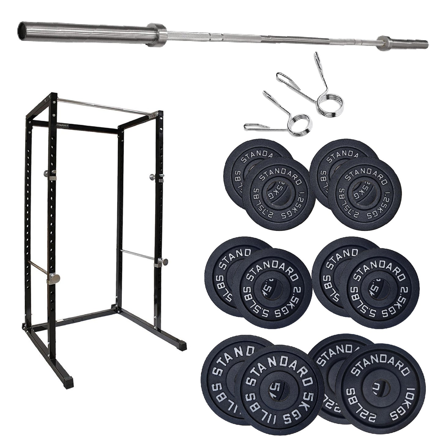 G100 Heavy-Duty Power Rack – Reinforced Steel Strength Station with Pull-Up Bar – Spacious, Customisable Design for Compound Lifts