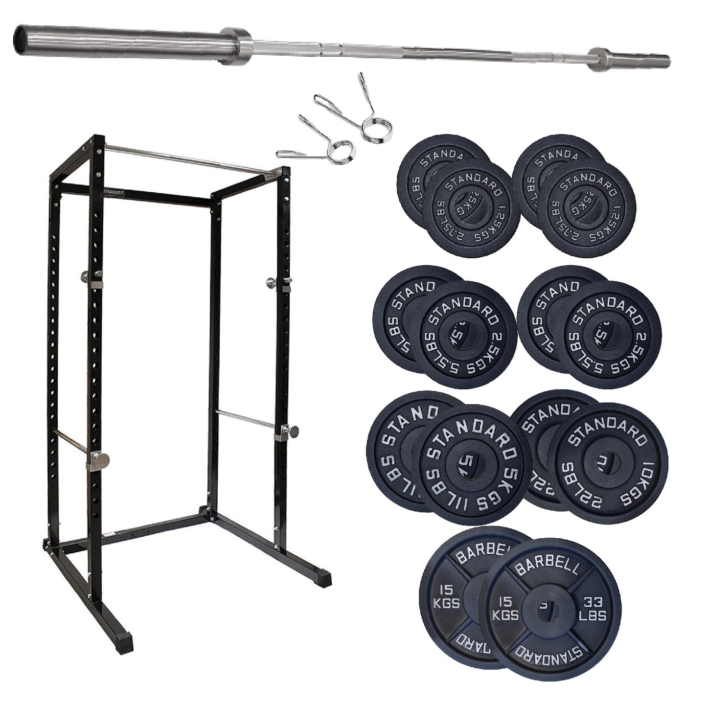 G100 Heavy-Duty Power Rack – Reinforced Steel Strength Station with Pull-Up Bar – Spacious, Customisable Design for Compound Lifts