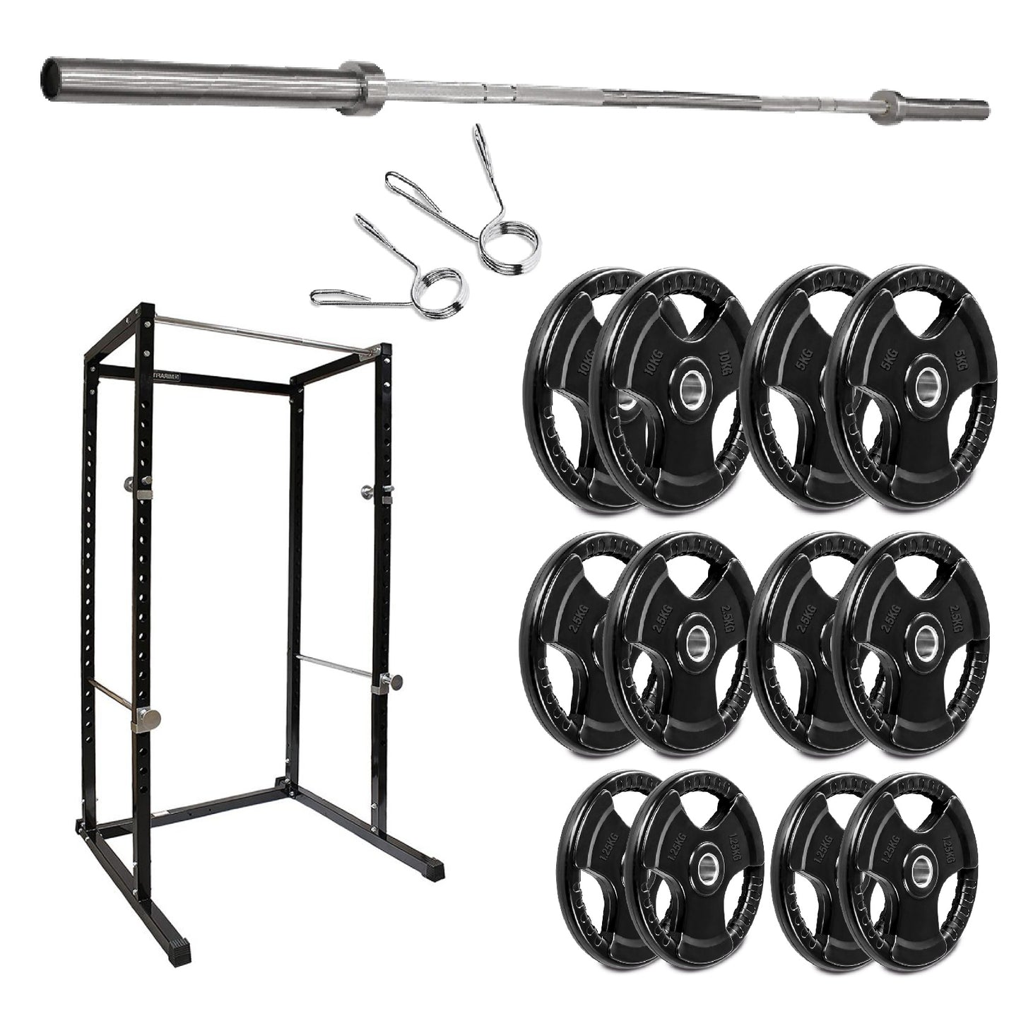 G100 Heavy-Duty Power Rack – Reinforced Steel Strength Station with Pull-Up Bar – Spacious, Customisable Design for Compound Lifts